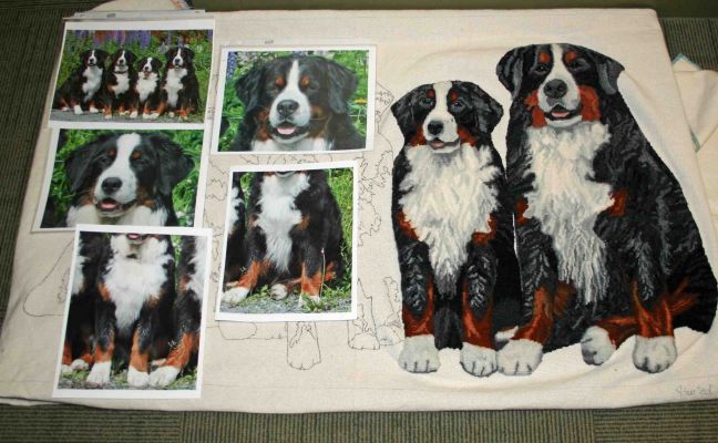 Tennescott Dog Rug In Progress
Started August 2011
