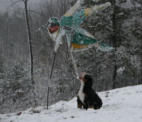 Kedron With Frozen Hummingbird Whirlygig
