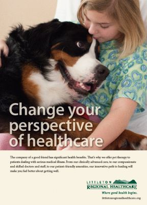 Laukie - Therapy Dog
Laukie was in a commercial for Littleton Regional Healthcare.
