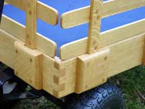 Quarter Sawn White Oak Deluxe Wagon - detail