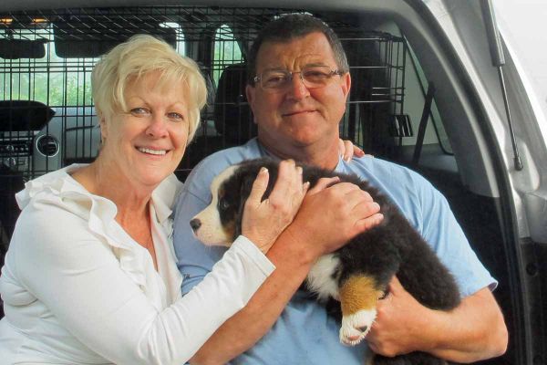 Karen and James Chiasson with Bartlett
Bartlett goes home to Westbrook, ME.
