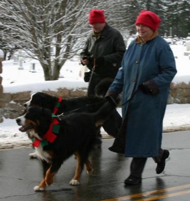 Abby, Crawford, Les Schoof, and Kath Harris from the Notchland Inn
